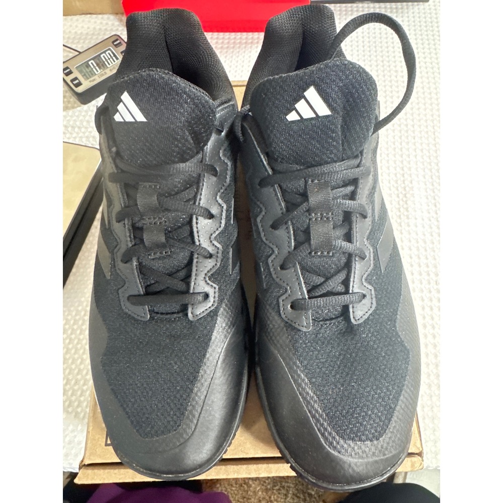 Adidas Tennis Shoes Mens 10.5 Gamecourt 2.0 Black White Tennis GW2992 EUC